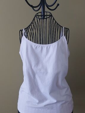 Everyday White Slim Fit Camisole Tank Top